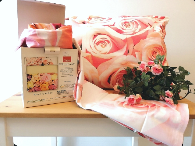 Completo lenzuolo matrimoniale Rose garden di Gabel multicolor
