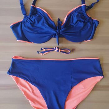 Costume Margarita 2 pezzi art. blu/arancio